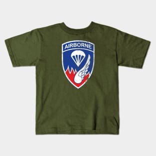 187th Airborne Infantry Regiment (distressed) Kids T-Shirt